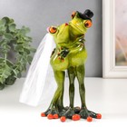 Фигурка полистоун лак «Лягушачья свадьба», 17×9.6×8 см - Фото 1