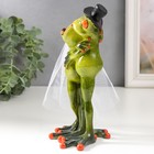 Фигурка полистоун лак «Лягушачья свадьба», 17×9.6×8 см - Фото 4