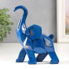 Сувенир полистоун "Синий слон" 4,5х10х12,3 см - фото 321067989