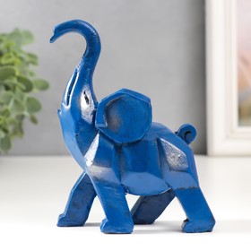 Сувенир полистоун "Синий слон" 4,5х10х12,3 см
