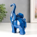 Фигурка полистоун «Синий слон», 4.5×10×12.3 см 7825883