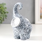 Сувенир полистоун "Каменный слонёнок с серебристыми ушами" 8х9,5х13 см - фото 21675544