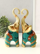 Набор фигурок полистоун «Африканский слон», 2 шт., 6×17×21 см - Фото 1