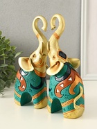 Набор фигурок полистоун «Африканский слон», 2 шт., 6×17×21 см - Фото 3