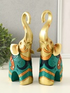 Набор фигурок полистоун «Африканский слон», 2 шт., 6×17×21 см - Фото 4