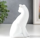 Сувенир полистоун "Белая кошка с золотыми ушками" 4х6,5х10,7 см - Фото 2