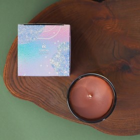 

Новогодняя свеча в стакане «Создаю новогоднее настроение», аромат кофе, 7 х 7 х 7,7 см.