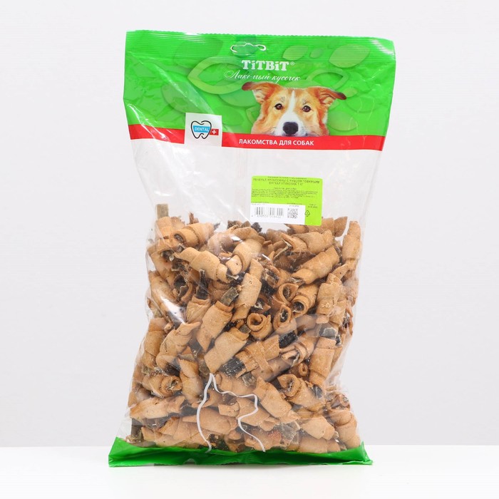 Лакомство TitBit "Печенье Круассаны" для собак, с рубцом говяжьим, 1 кг - Фото 1