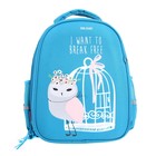 Рюкзак каркасный 36×28×17 см, + пенал, Bruno Visconti «CUTE OWLS. КОКЕТКА», бирюзовый - Фото 3