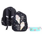 Рюкзак каркасный Bruno Visconti «Мороженое», 38×30×20 см, пенал в подарок - Фото 1