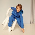 Костюм детский (худи, брюки) MINAKU: Basic Line KIDS, oversize, цвет синий, рост 116 - Фото 17