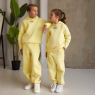 Костюм детский (худи, брюки) MINAKU: Basic Line KIDS, oversize, жёлтый, рост 152 см 7810267 - фото 9850426