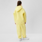Костюм детский (худи, брюки) MINAKU: Basic Line KIDS, oversize, жёлтый, рост 152 см 7810267 - фото 12513571
