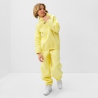 Костюм детский (худи, брюки) MINAKU: Basic Line KIDS, oversize, жёлтый, рост 152 см 7810267 - фото 9850416