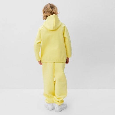 Костюм детский (худи, брюки) MINAKU: Basic Line KIDS, oversize, жёлтый, рост 158 см
