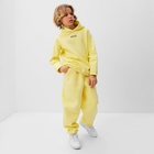 Костюм детский (худи, брюки) MINAKU: Basic Line KIDS, oversize, цвет жёлтый, рост 158 - Фото 9