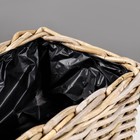 Кашпо плетёное "Элитная" с пластиковым отделением, 55х30х22 см, ротанг - фото 24549561