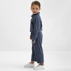 Костюм для девочки KAFTAN Velvet, размер 32 (110-116 см), синий - Фото 3