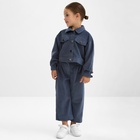 Костюм для девочки KAFTAN Velvet, размер 32 (110-116 см), синий - Фото 5