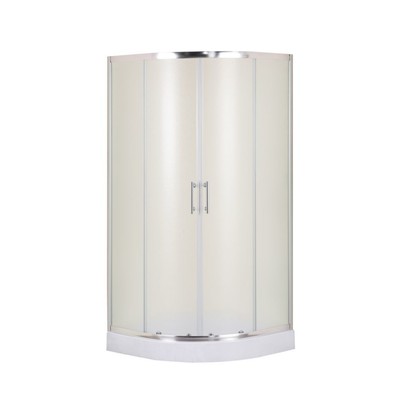 Душевое ограждение Taliente TA-09091MP, 180×90 см, матовое, полукруглое, 6 мм, хром