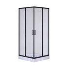 Душевое ограждение Taliente TA-09092CB, 180 х 90 см, прозрачное, квадратное, 6 мм, черный - Фото 1