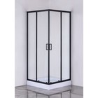 Душевое ограждение Taliente TA-09092CB, 180 х 90 см, прозрачное, квадратное, 6 мм, черный - Фото 2