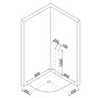 Душевая кабина Taliente TA-8080G, 80×80×215 см, глубокий поддон 40 см, стекло тонированное - Фото 3