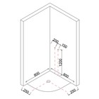 Душевая кабина Taliente TA-8080M, 80×80×215 см, глубокий поддон 40 см, стекло матовое - Фото 4