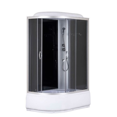 Душевая кабина Taliente TA-12080GR, 120×80×215 см, глубокий поддон, правая, тонированная