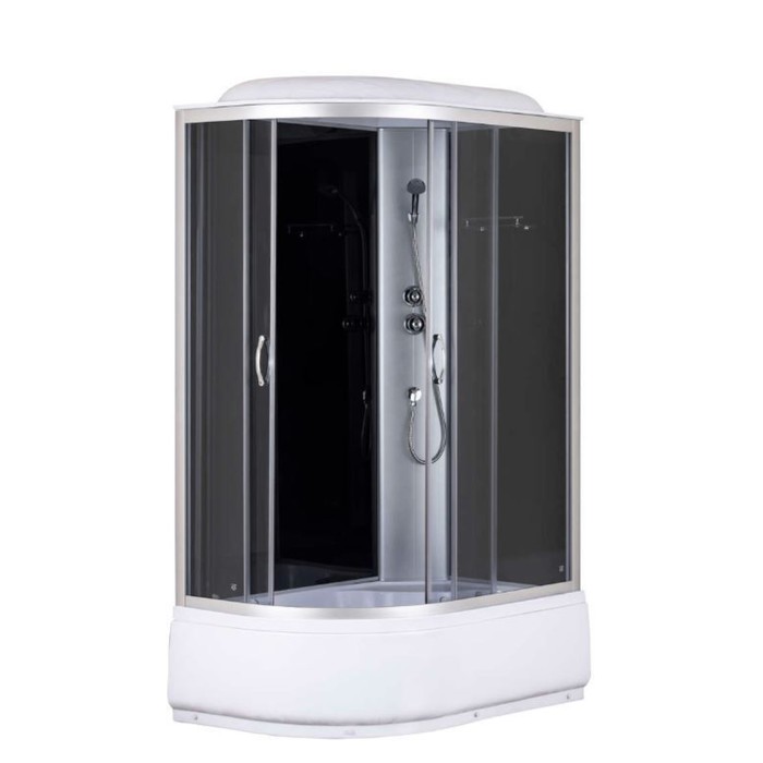 Душевая кабина Taliente TA-12080GR, 120×80×215 см, глубокий поддон, правая, тонированная - Фото 1