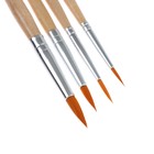 Набор кистей, синтетика, 4 штуки, ErichKrause для акварели и гуаши, блистер - фото 42747313