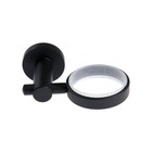 Стакан для зубных щёток Accoona, настенный, цвет чёрный, латунь - фото 25396826