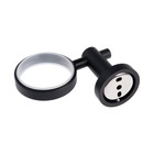 Стакан для зубных щёток Accoona, настенный, цвет чёрный, латунь - фото 25396827