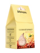 Соляной брикет куб «Цитрусовый» 200 г «Добропаровъ» апельсин, лимон, мандарин - Фото 7