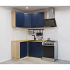 Кухонный гарнитур угловой «Кристалл 3», 1200×1400 мм, цвет океания/дуб сонома - Фото 1