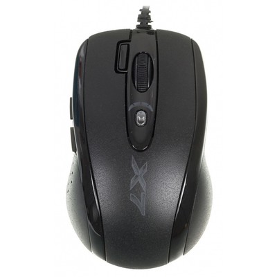 Мышь A4Tech X-710MK, игровая, проводная, оптическая, 2000 dpi, USB, чёрная