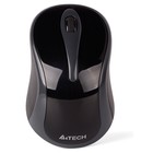 Мышь A4Tech V-Track G3-280A, беспроводная, оптическая, 1000 dpi, USB, чёрная - Фото 2