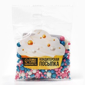 Кондитерская посыпка новогодняя для торта, мягкая, 50 г.