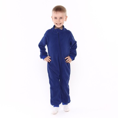 Комбинезон для мальчика флисовый, синий, рост 86-92 см