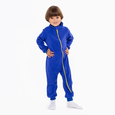 Комбинезон для мальчика флисовый, жёлто-синий, рост 92-98 см