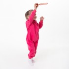 Комбинезон воротник-стойка, цвет тёмно-розовый (RASBERRY), рост 98-104 см - Фото 3