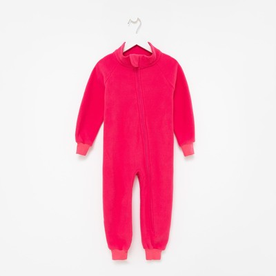 Комбинезон детский, воротник-стойка, розовый, рост 98-104 см, МИКС