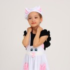 Карнавальный костюм «Кошечка белая с мордочкой», плюш, р. 30, рост 110-116 см - Фото 2