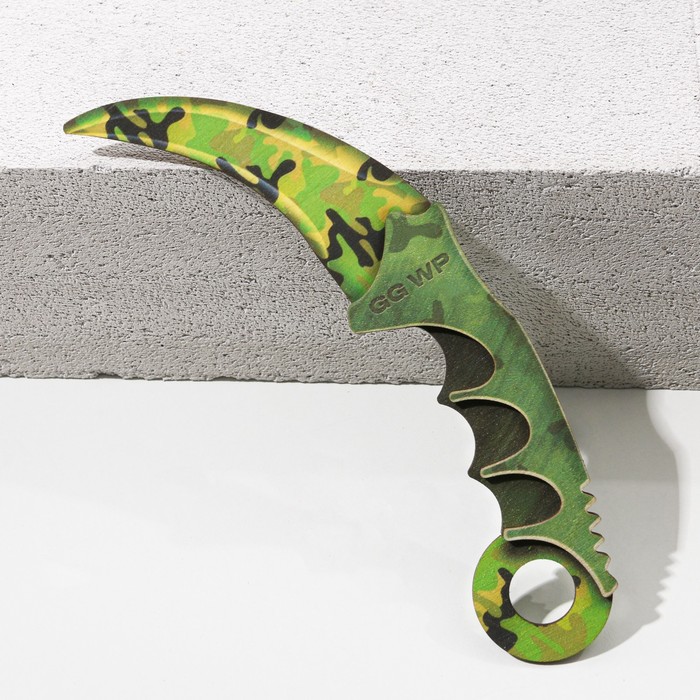 Сувенирное оружие нож керамбит «GG WP», длина 21,5 см - Фото 1