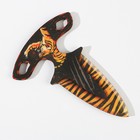 Сувенир деревянный нож тычковый «Тигр», 10 х 14 см. - фото 3584458