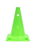 Конус - фишка, пластиковая, спортивная, разметочная, с отверстиями, 32 см, цвет салатовый - Фото 2