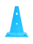 Конус - фишка, пластиковая, спортивная, разметочная, с отверстиями, 32 см, цвет голубой - Фото 2