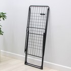 Сушилка для белья напольная складная, рабочая длина 20 м, высота от пола 95 см, ширина 54 см, чёрная - Фото 11