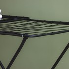 Сушилка для белья напольная складная, рабочая длина 20 м, высота от пола 95 см, ширина 54 см, чёрная - Фото 6