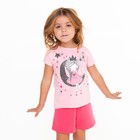 Пижама для девочки, цвет розовый/фуксия, рост 104 см - фото 321350406
